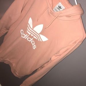 Baby pink Adidas hoodie